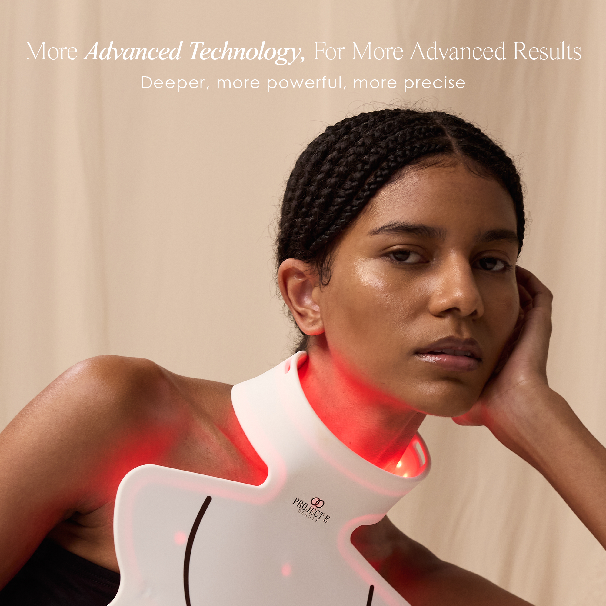 LumaLux Neck & Dec | Pro LED Red Light Therapy Mask - Project E Beauty
