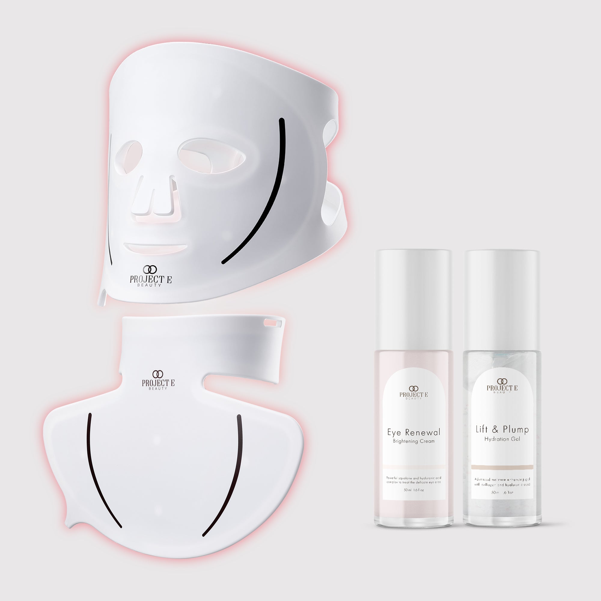 LumaLux Face+ | Pro LED Red Light Therapy Face & Neck Mask - Project E Beauty