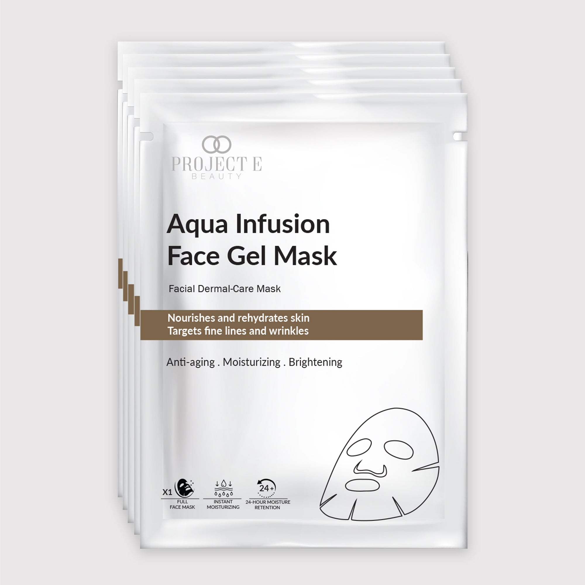 Aqua Infusion Face Gel Mask - Project E Beauty
